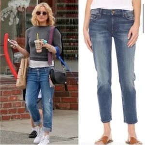 MOTHER The Dropout Boyfriend Jeans in Tequila Truth EUC/sz 26